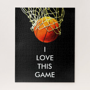 Basketball Illustration Painting Art Sports Jigsaw Puzzle