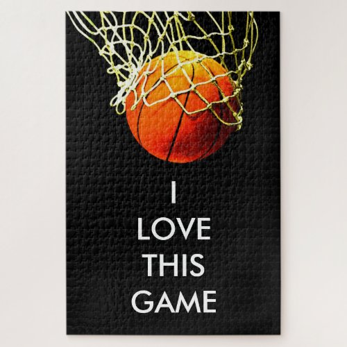 Basketball Illustration Painting Art Sports Jigsaw Puzzle