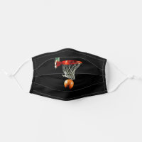 Basketball Illustration Painting Sports Art Cloth Face Mask