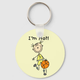 Basketball I'm Hot T-shirts and Gifts Keychain