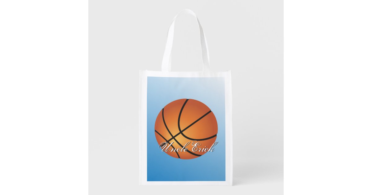 Basketball Image Incredible Budget Special Reusable Grocery Bag Zazzle
