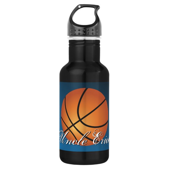 Basketball Image Incredible Budget Special Stainless Steel Water Bottle (Front)