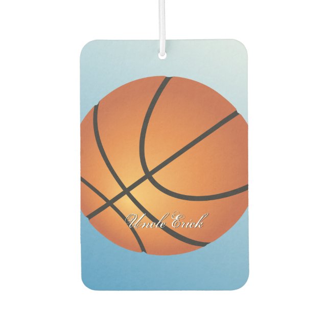 Basketball Image 🏀 Monogram Budget Special  Air Freshener (Front)