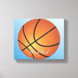 Basketball Image 🏀 Monogram Budget Special  Canvas Print