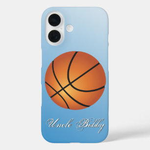 Basketball Image 🏀 Monogram Budget Special iPhone 16 Case