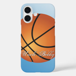 Basketball Image 🏀 Monogram Budget Special iPhone 16 Case