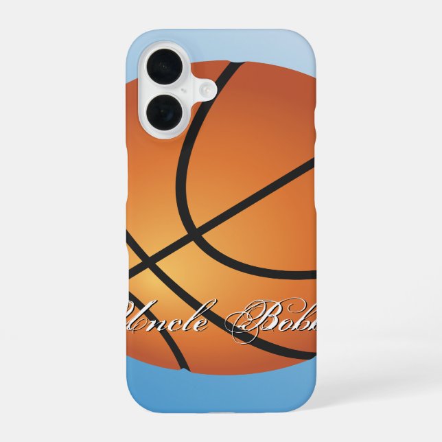  Basketball Image 🏀 Monogram Budget Special  Iphone Case (Back)