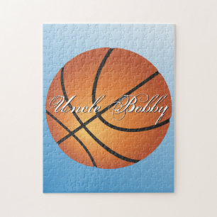Basketball Image 🏀 Monogram Budget Special Jigsaw Puzzle