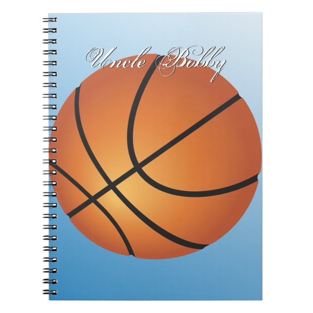 Basketball Image 🏀 Monogram Budget Special  Notebook (Front)