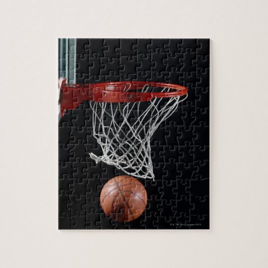 Basketball in Hoop Jigsaw Puzzle