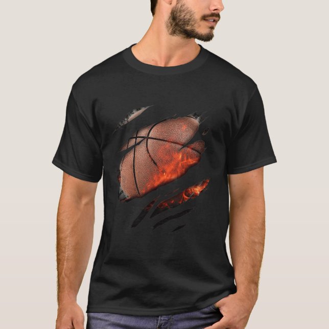 Basketball in me Design T-Shirt (Front)