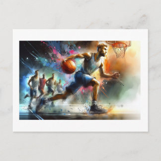 Basketball in Motion,  Postcard