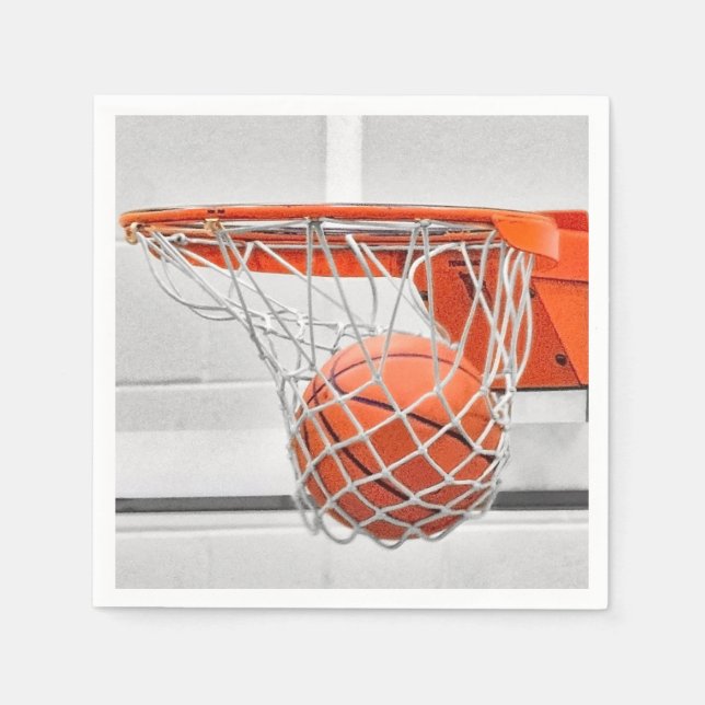 basketball in net napkins (Front)