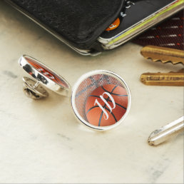 Basketball | Initials Cool Sport Gift Lapel Pin