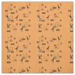 Basketball Inspiration Pattern, Fabric