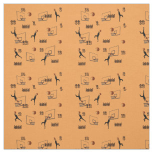 Basketball Inspiration Pattern, Fabric