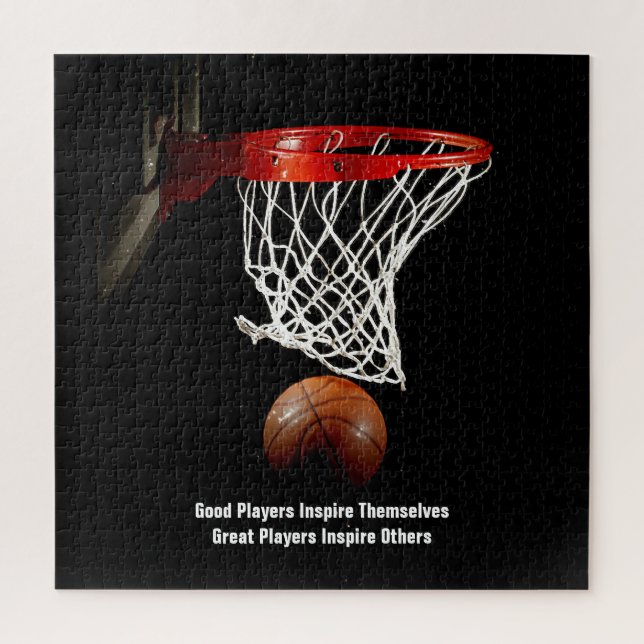 Basketball Inspirational Quote Inspire Players Jigsaw Puzzle (Vertical)