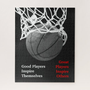 Basketball Inspirational Quote Inspire Players Jigsaw Puzzle