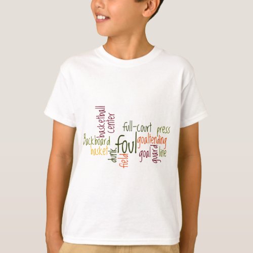 Basketball Inspirational Text Customize Product T_Shirt