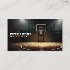 Basketball Instructor | Coach | Trainer Business Card at Zazzle