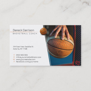 Basketball Instructor Coach Trainer Business Card