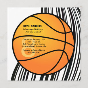 Basketball Invitation