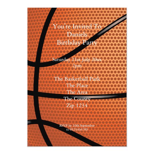 Basketball Invitation | Zazzle.com