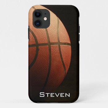 Basketball Iphone 5 Case by camcguire at Zazzle