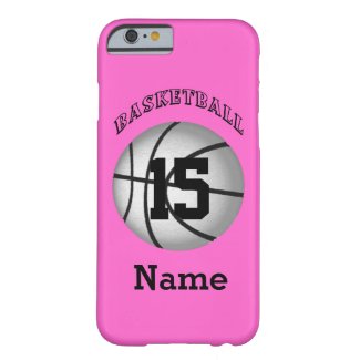 Basketball iPhone 6 Cases Your NAME and NUMBER Barely There iPhone 6 Case