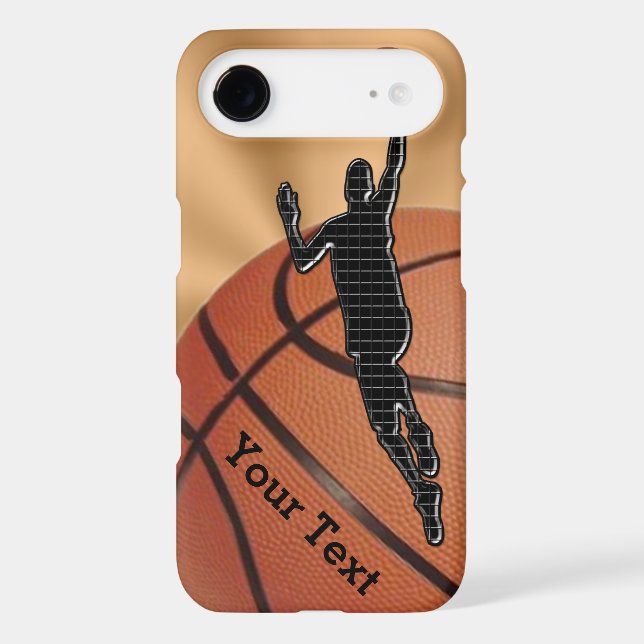 Basketball iPhone Cases with NAME, NUMBER (Back)