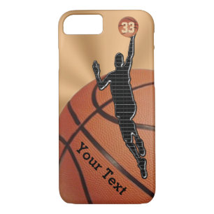 Basketball iPhone Cases with NAME, NUMBER