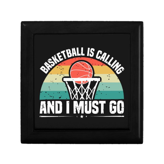 Basketball is Calling and I Must Go Gift Box (Front)