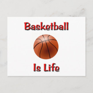 Basketball Is Life Postcard