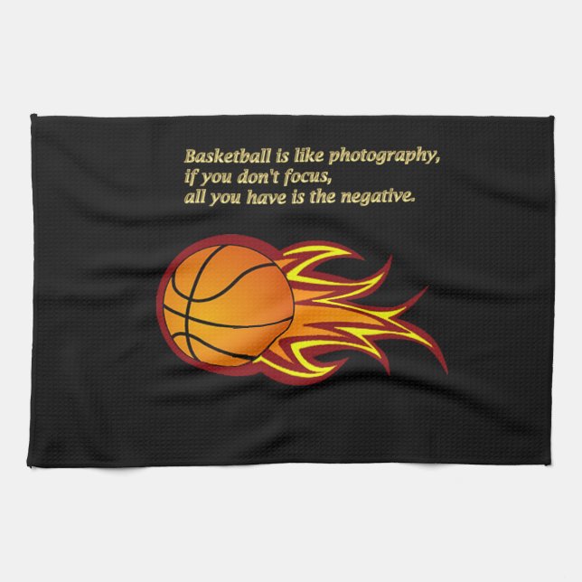 Basketball is like photography hand towels kitchen towel (Horizontal)
