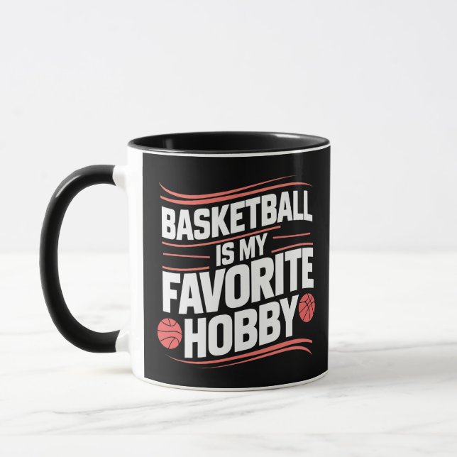 Basketball is my favorite hobby, sports mugs  (Left)