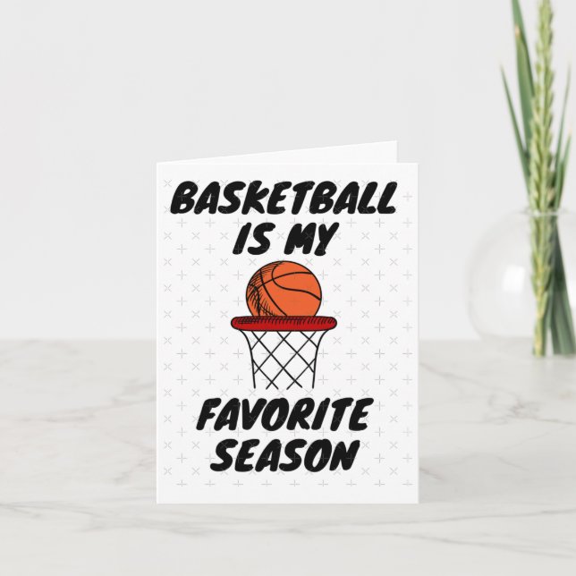 Basketball Is My Favorite Season 8  Card (Front)