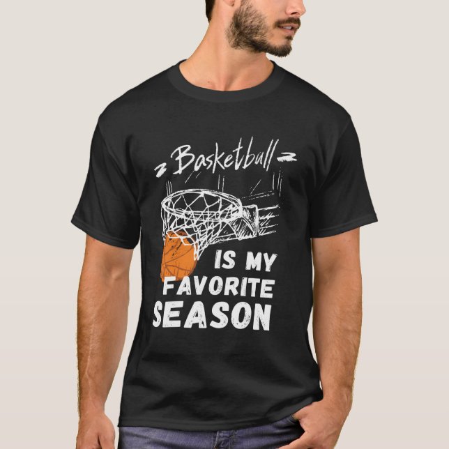 Basketball Is My Favorite Season Gift For Christma T-Shirt (Front)