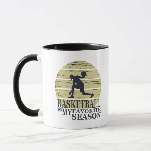 basketball is my favorite season mug