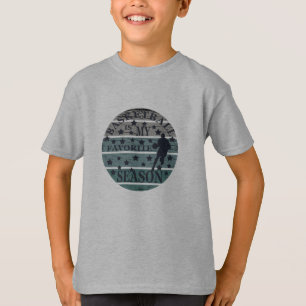 basketball is my favorite season retro sunset T-Shirt