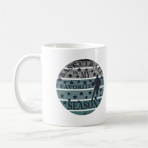 Basketball is my favorite season vintage style coffee mug