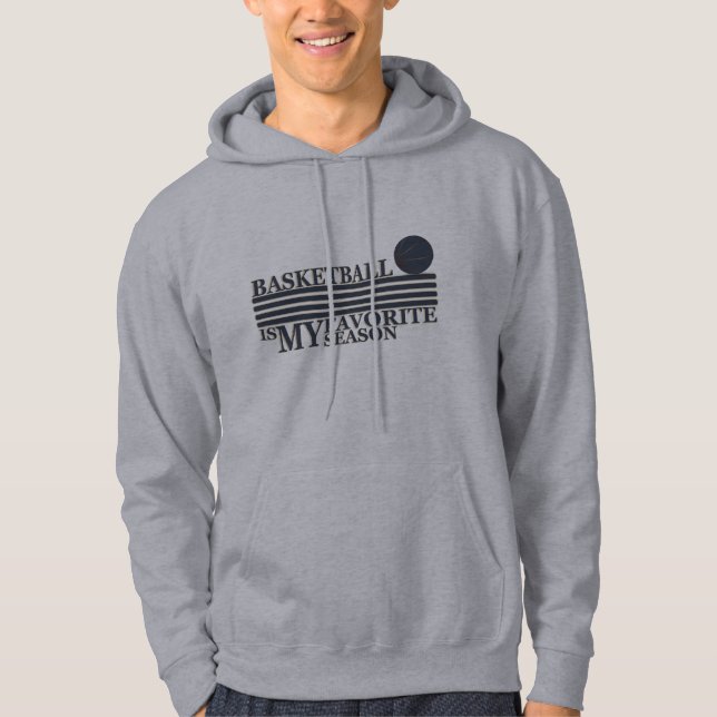 Basketball is my favorite season with blue ball hoodie (Front)