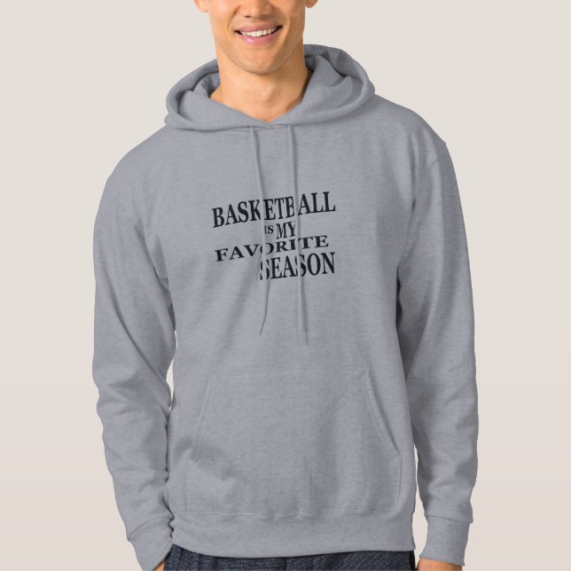 Basketball is my favorite season with blue ball hoodie (Front)