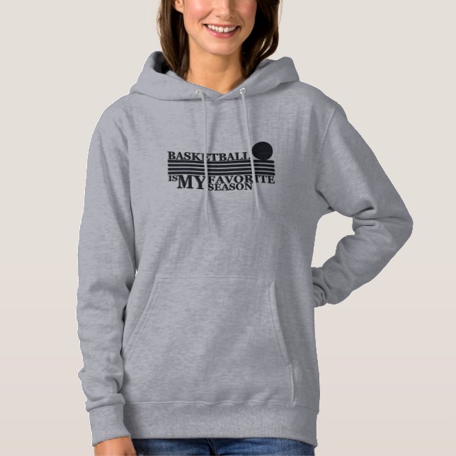 Basketball is my favorite season with blue ball hoodie (Front)