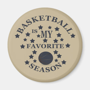 Basketball is my favorite season with blue ball magnet