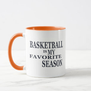 Basketball is my favorite season with blue ball mug