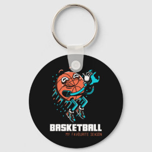 Basketball Is My Favourite Season Fun Keychain