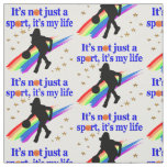 BASKETBALL IS MY LIFE BASKETBALL DESIGN FABRIC