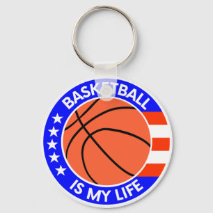 Basketball is my life. Sport player gift ideas Keychain
