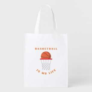 Basketball Is My Sport Grocery Bag