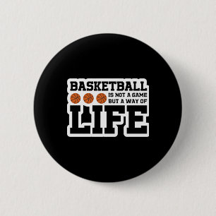 Basketball Is Not A Game But A Way Of Life Button
